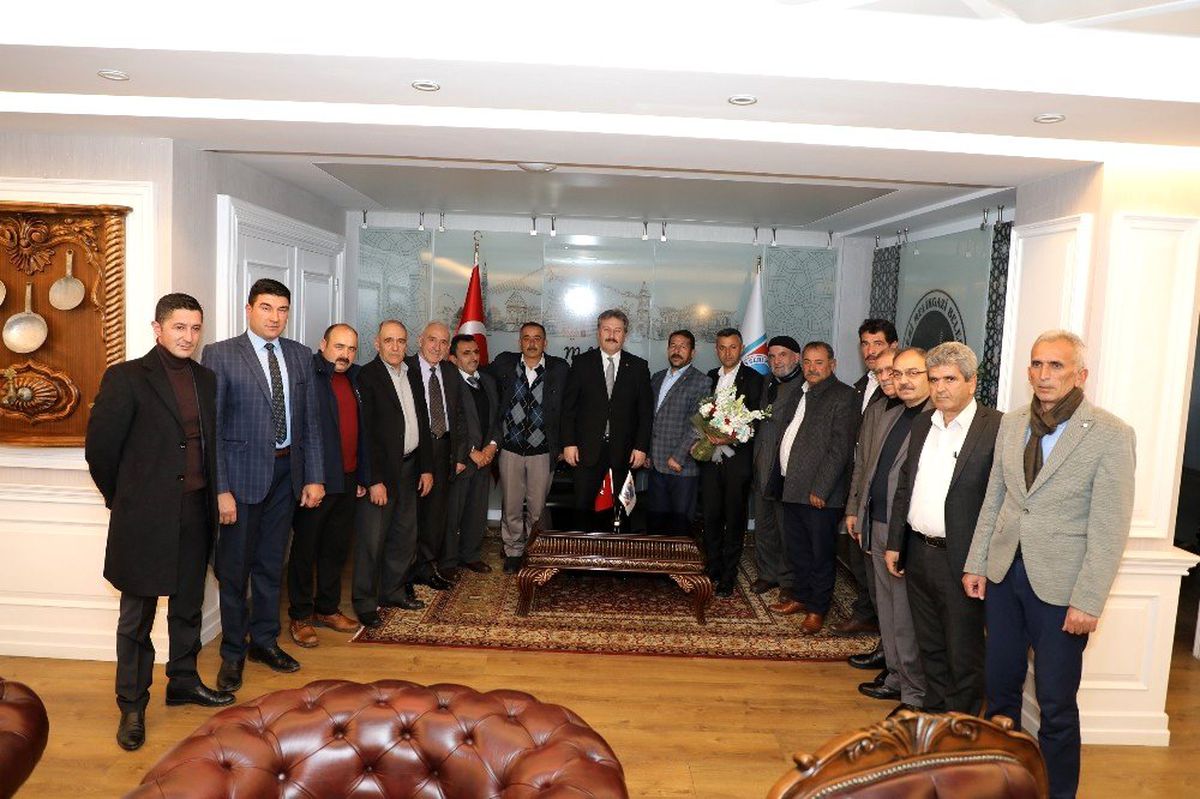 Talas muhtarlarından Başkan Palancıoğlu\'na ziyaret