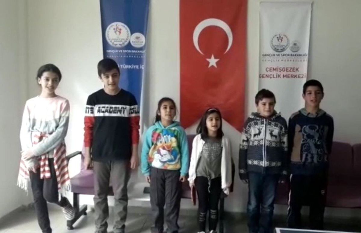 Tuncelili çocuklardan deprem için duyarlılık çağrısı