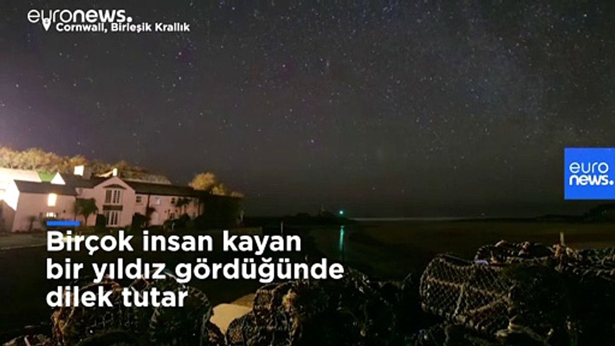 Video | Dilek tutmak yerine deklanşöre bastı ve gök taşını görüntüledi