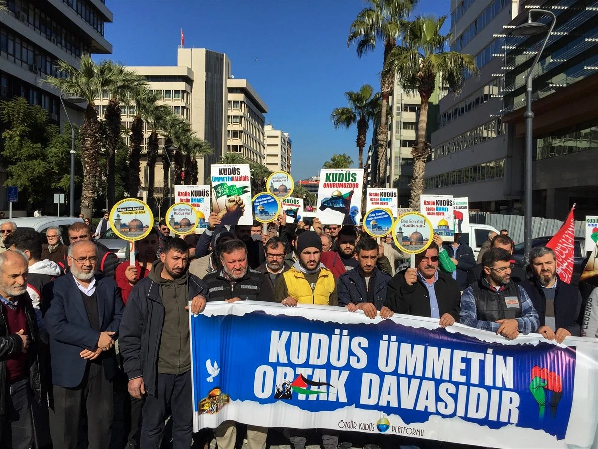 ABD\'nin sözde barış planı İzmir, Manisa ve Uşak\'ta protesto edildi