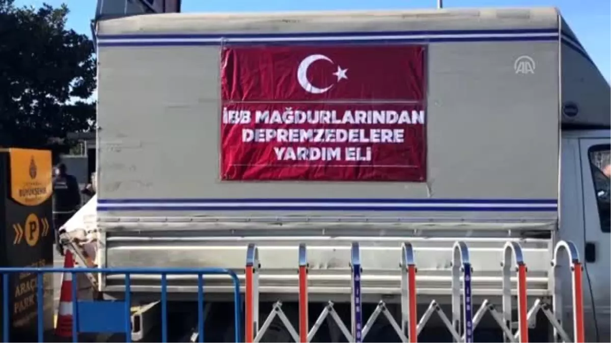 İBB mağdurlarından depremzedelere yardım