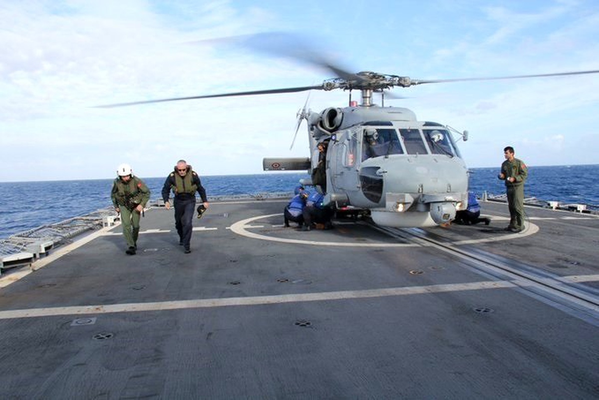 NATO Deniz Görev Grubu komutanı Fantoni\'den OruçReis\'e ziyaret