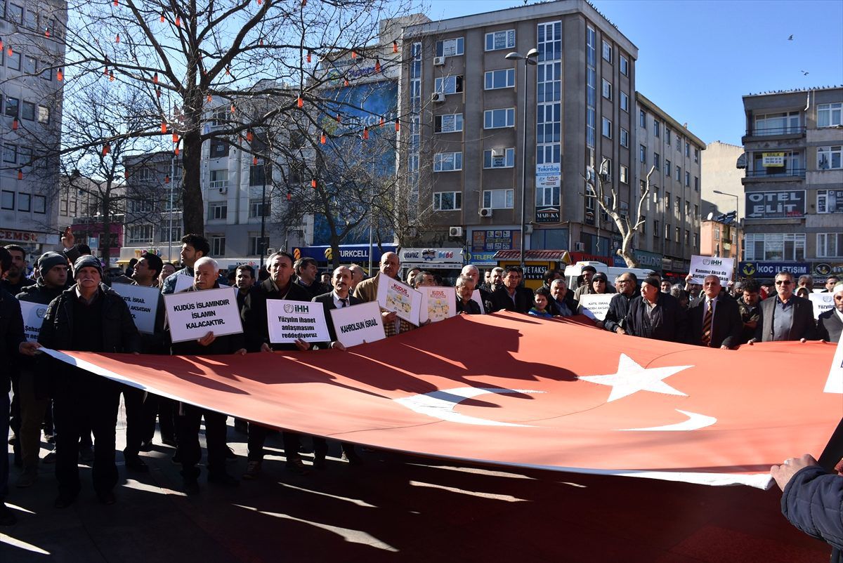 Tekirdağ\'da Trump\'ın sözde barış planına tepki