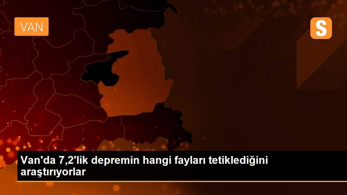 Van\'da 7,2\'lik depremin hangi fayları tetiklediğini araştırıyorlar