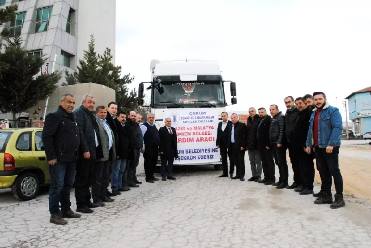 Çorumlu esnaf depremzedeler için seferber oldu