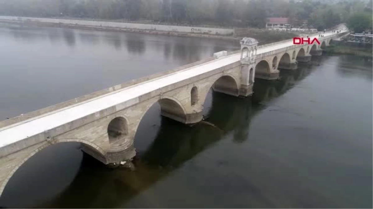 Edirne suları çekilen meriç nehri\'nde tarih ortaya çıktı