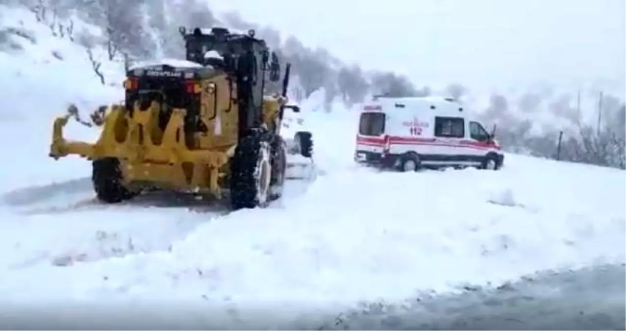 Hasta almaya giden ambulans kara saplandı