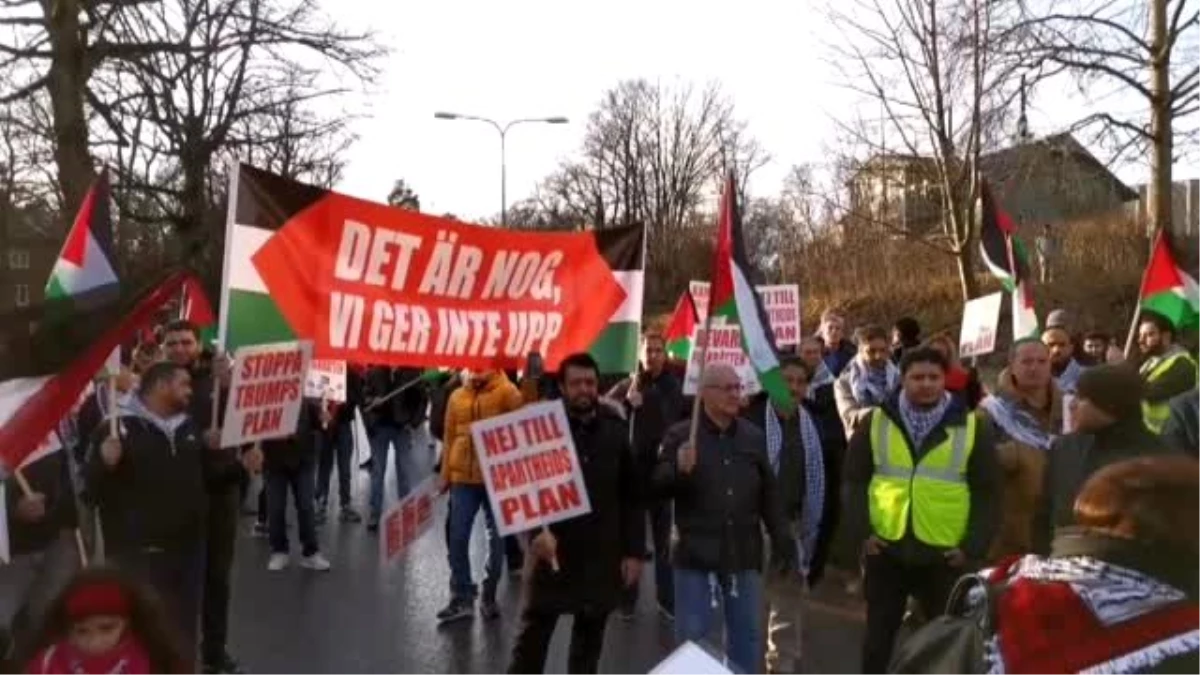 İsveç\'te ABD\'nin sözde Orta Doğu barış planı protesto edildi (2)
