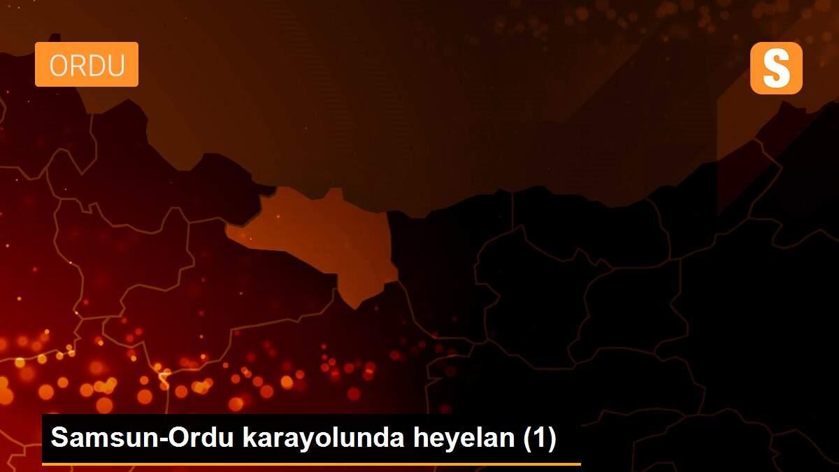 Samsun-Ordu karayolunda heyelan (1)