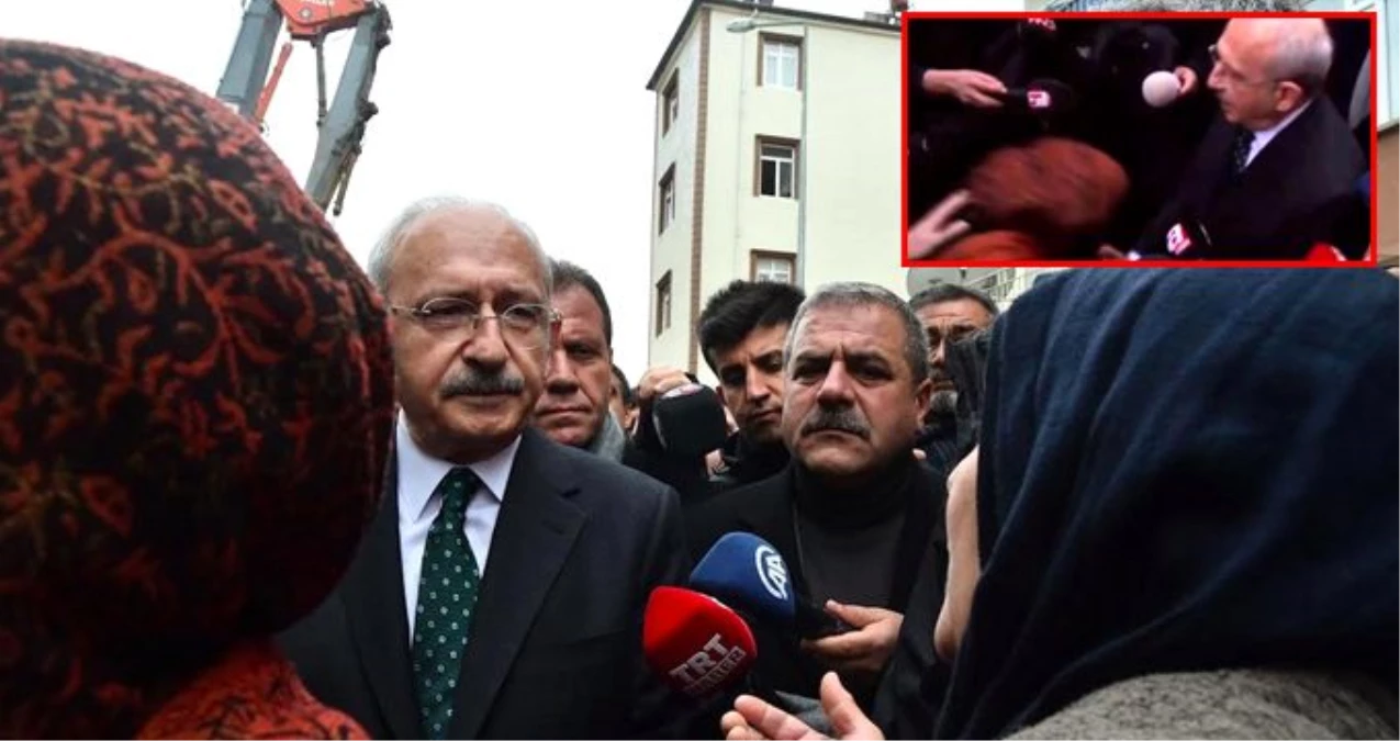 Deprem bölgesine giden CHP lideri Kılıçdaroğlu\'nun zor anları