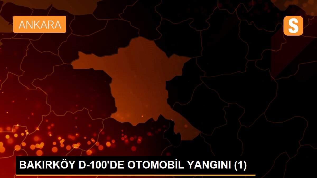 BAKIRKÖY D-100\'DE OTOMOBİL YANGINI (1)