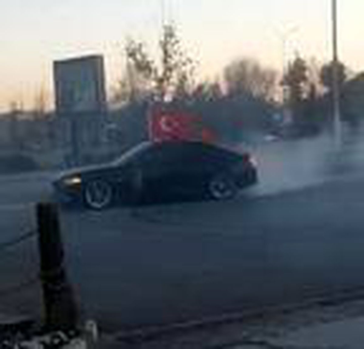 Drift yapan sürücüye 6 bin TL para cezası