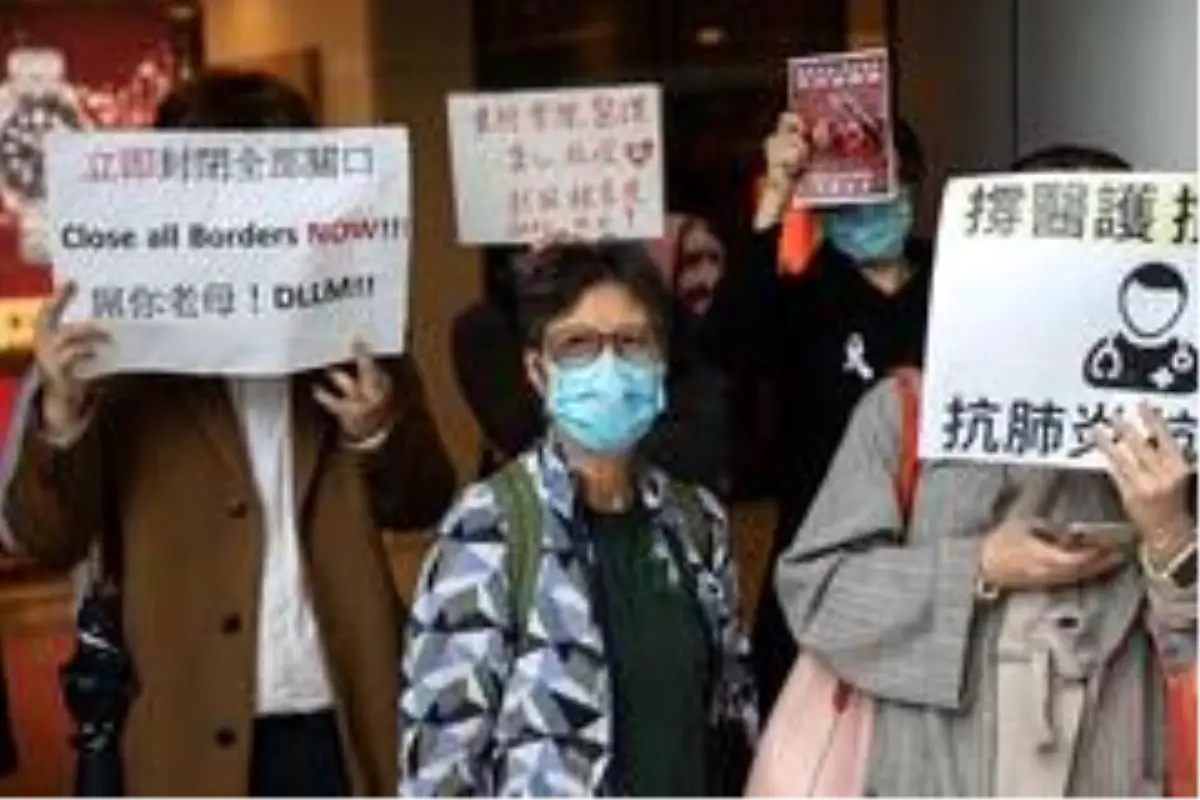 Hong Kong\'ta sağlık çalışanlarından korona virüsü grevi