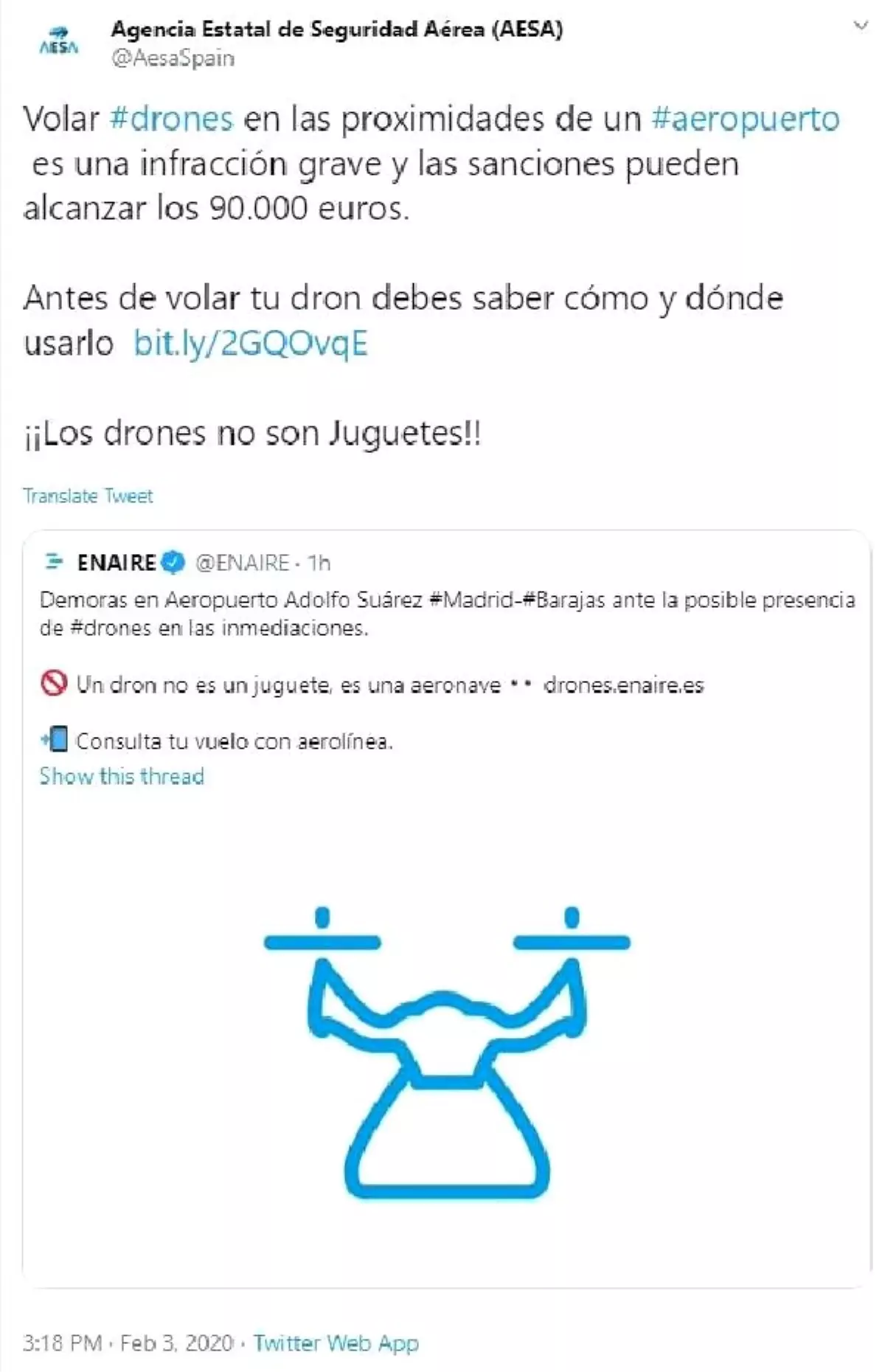 Madrid\'de hava sahasına drone girdi… Uçuşlar durduruldu