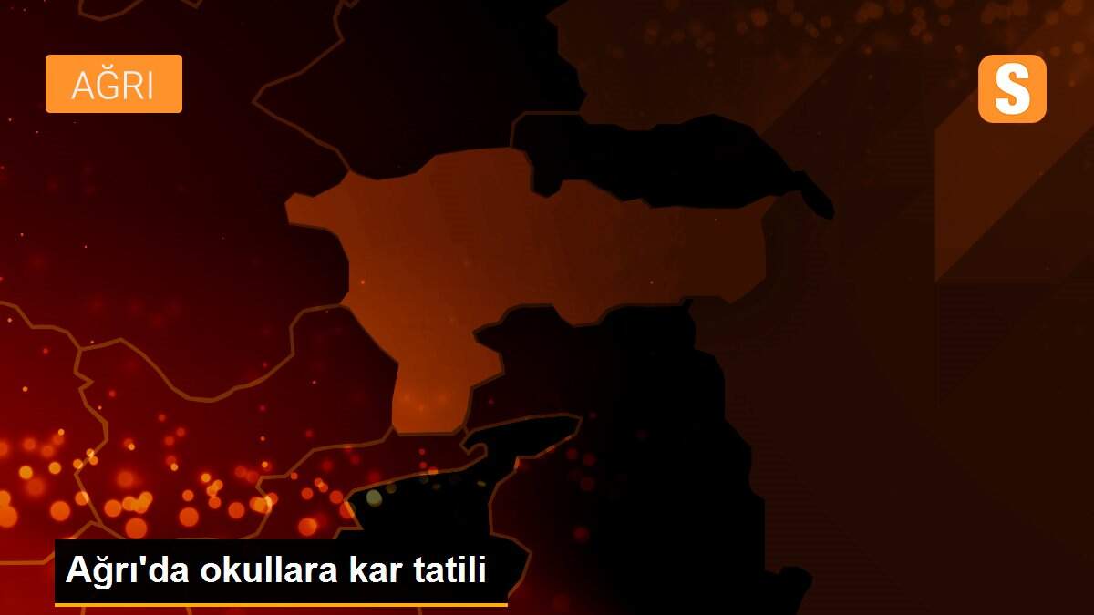 Ağrı\'da okullara kar tatili