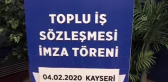 Kayseri Ulaşım AŞ ile Öz Taşıma İş Sendikası arasında toplu iş sözleşmesi imzalandı