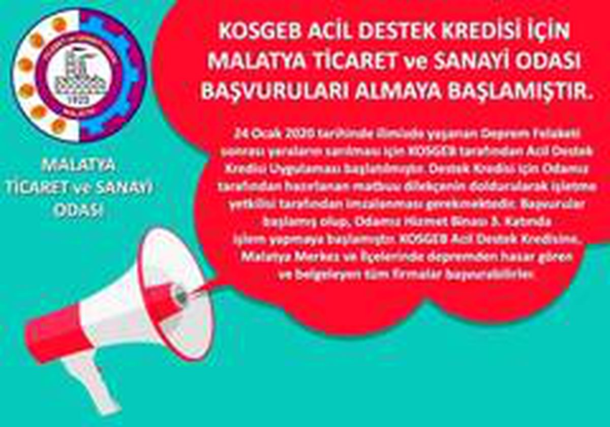 KOSGEB Acil Destek Kredisi\'ne müracaatlar başladı