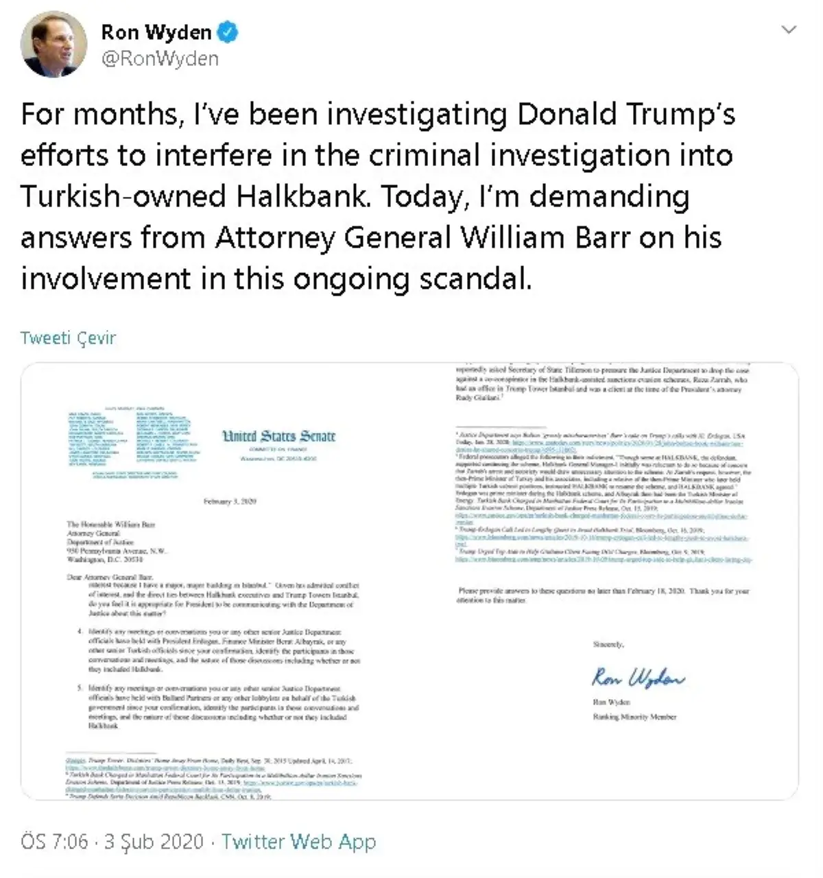 Trump\'ın Halk Bankası soruşturması sürüyor