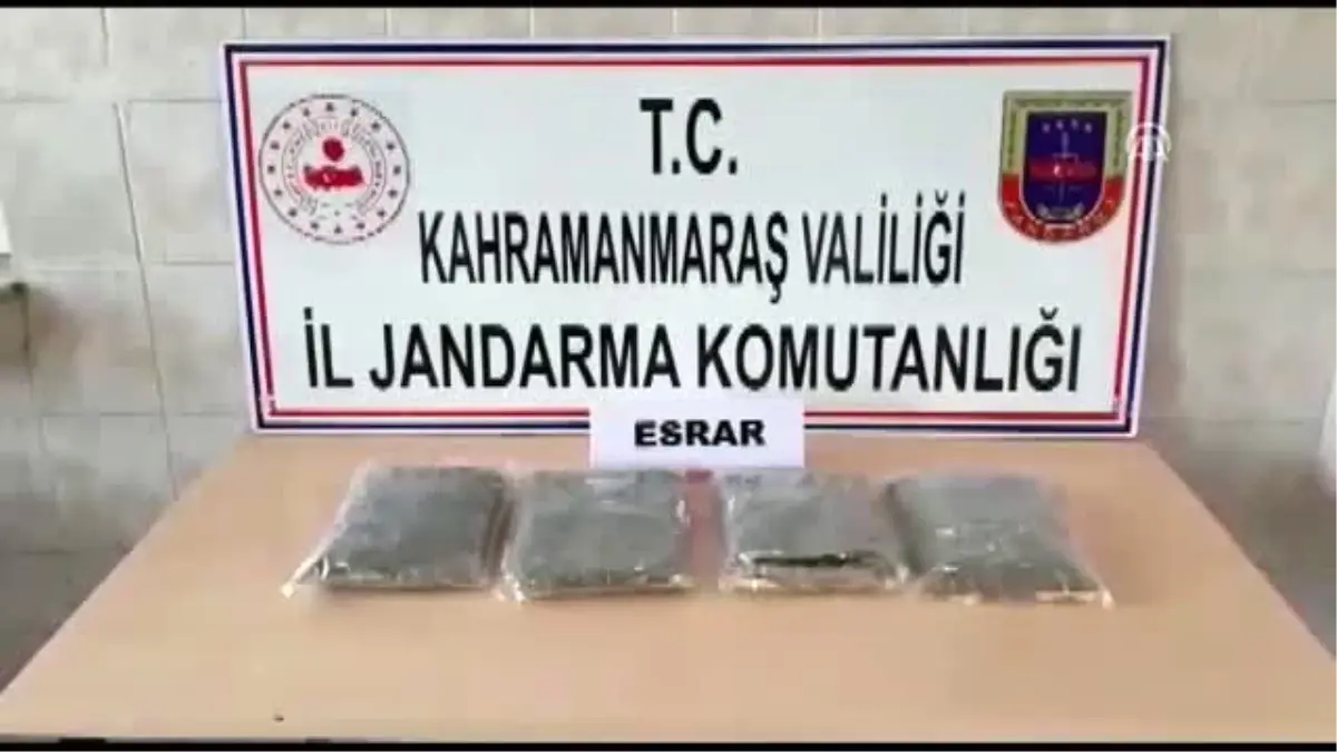 Yolcu otobüsünde 2 kilogram esrar yakalandı