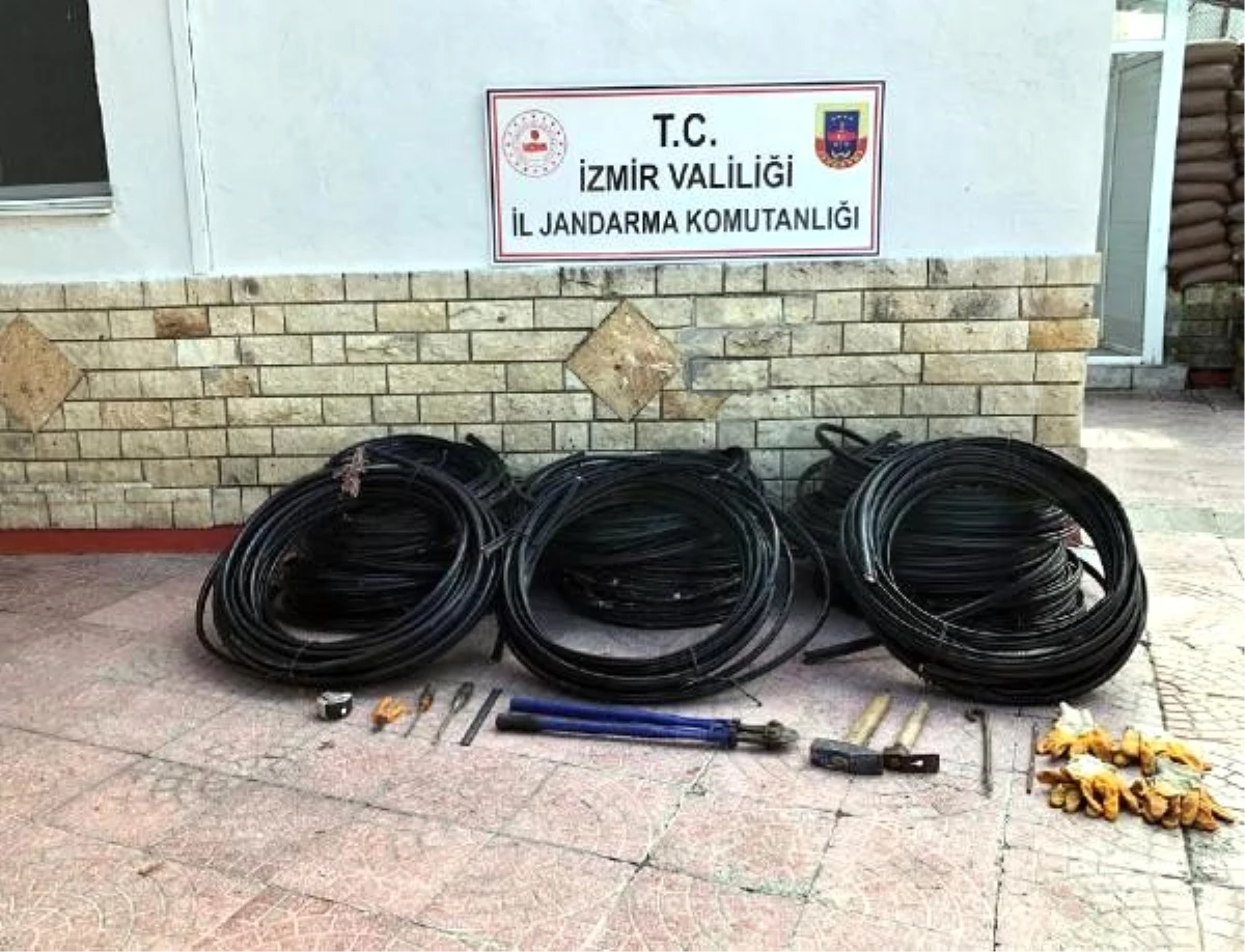11 bin liralık kablo çalan 3 şüpheli tutuklandı