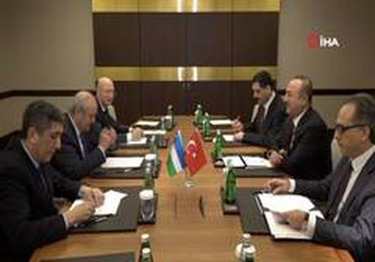 Bakan Çavuşoğlu, Özbekistanlı mevkidaşı Kamilov ile görüştü