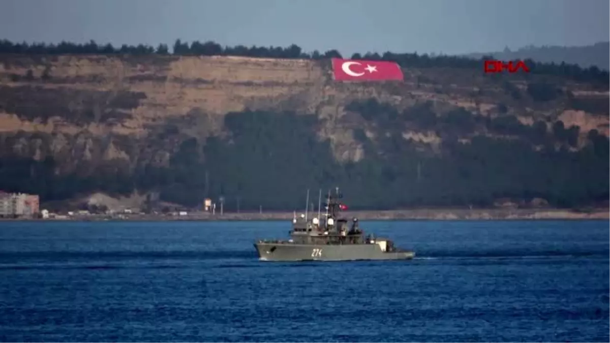 Çanakkale romanya ve almanya savaş gemileri, çanakkale boğazı\'ndan geçti