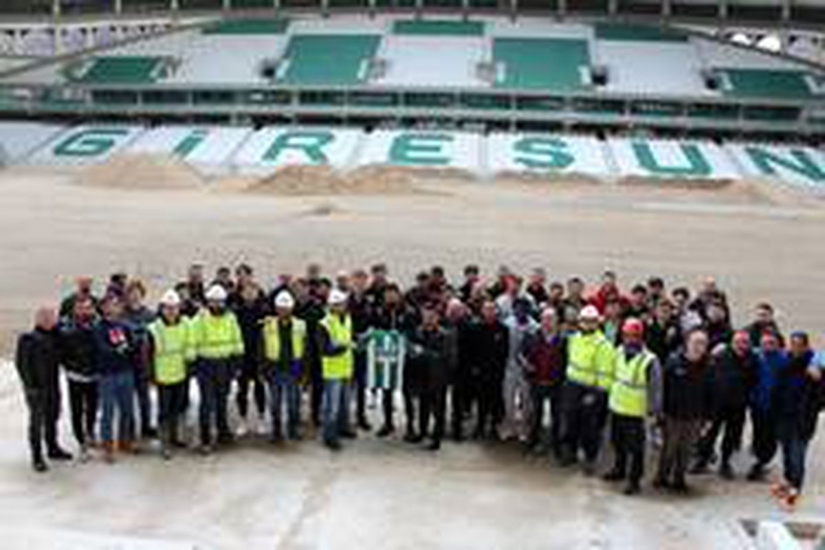 Giresunspor yeni stadında