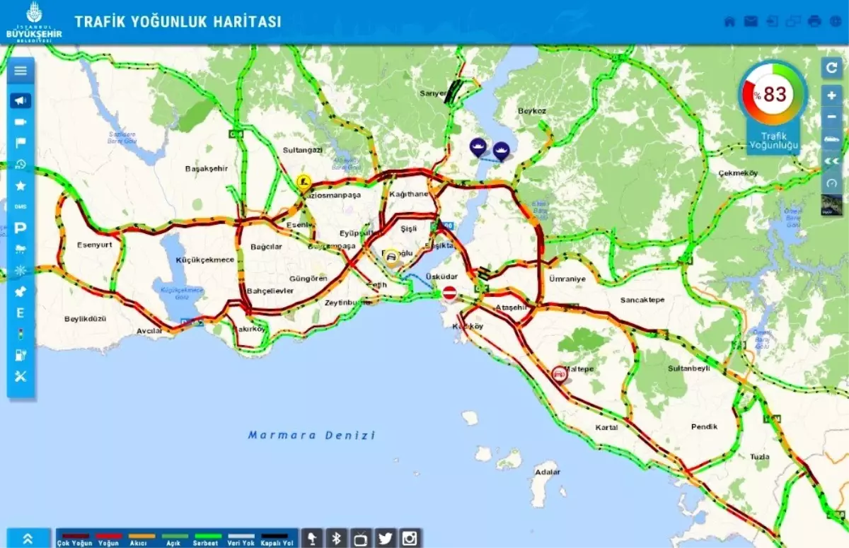 İstanbul\'da sağanak yağış hayatı olumsuz etkiliyor