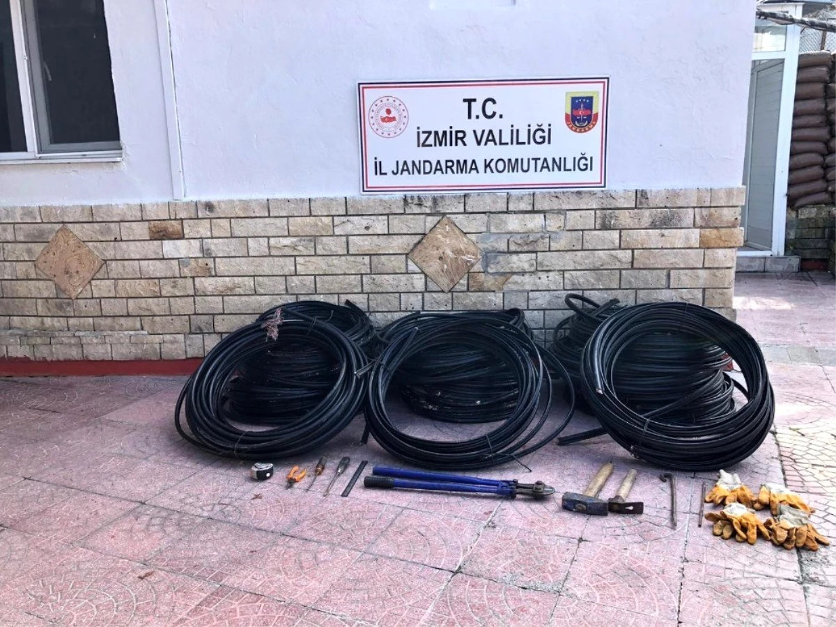 İzmir\'de 11 bin liralık kabloyu çalan şahıslar yakalandı
