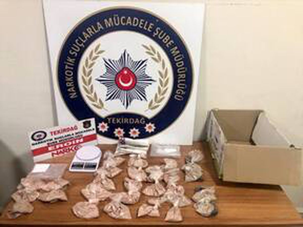 Tekirdağ\'da 2 kilogram eroin ele geçirildi