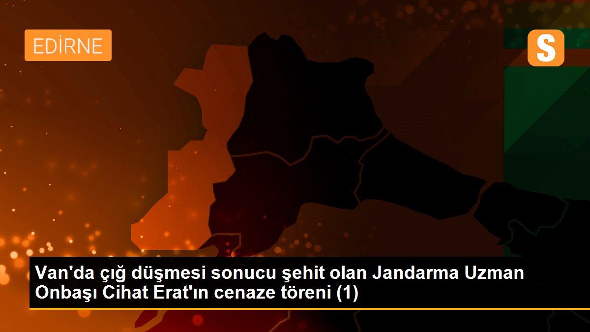 Van\'da çığ düşmesi sonucu şehit olan Jandarma Uzman Onbaşı Cihat Erat\'ın cenaze töreni (1)