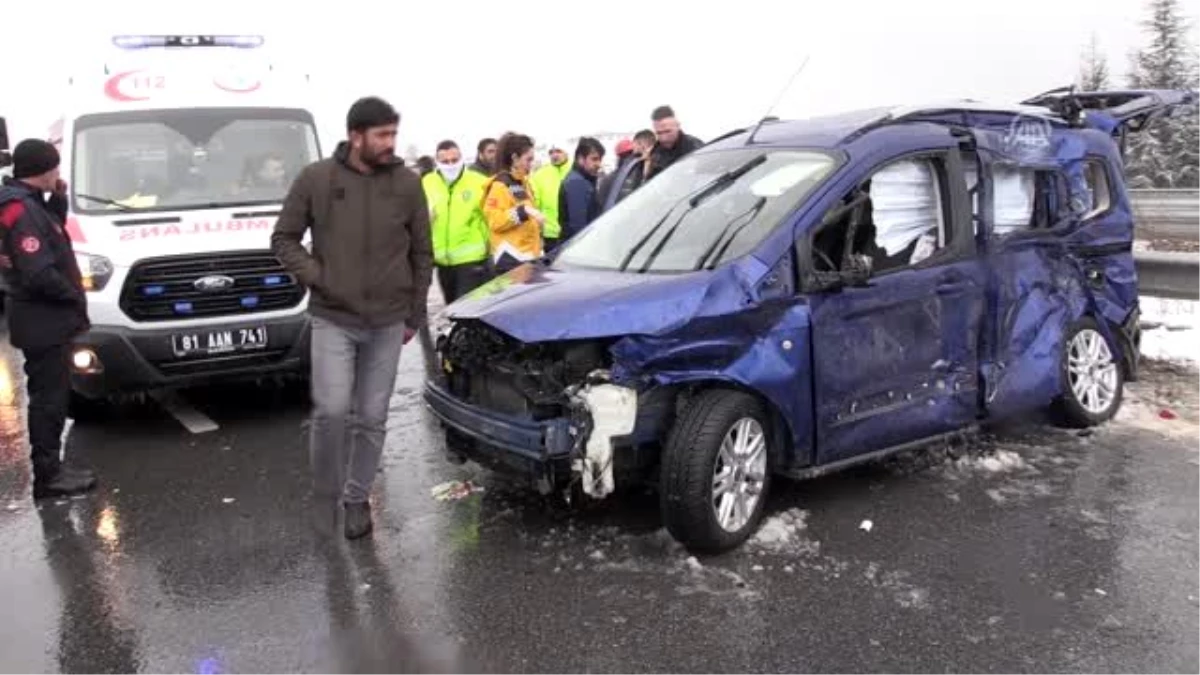 Anadolu Otoyolu\'nda trafik kazası: 1 ölü, 3 yaralı