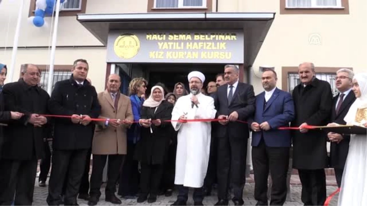 Diyanet İşleri Başkanı Erbaş, Kahramanmaraş\'ta Kuran kursu açtı