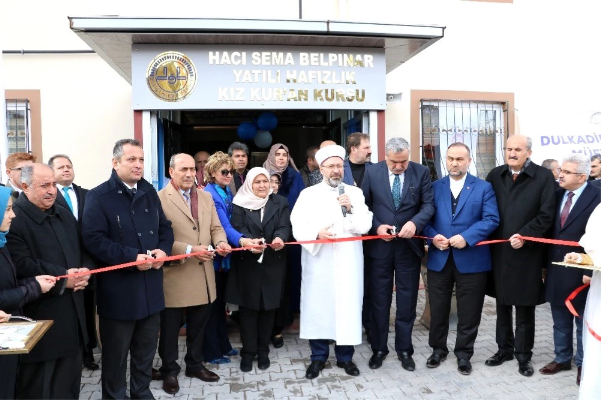 Diyanet İşleri Başkanı Erbaş, Kahramanmaraş\'ta Kur\'an kursu açtı