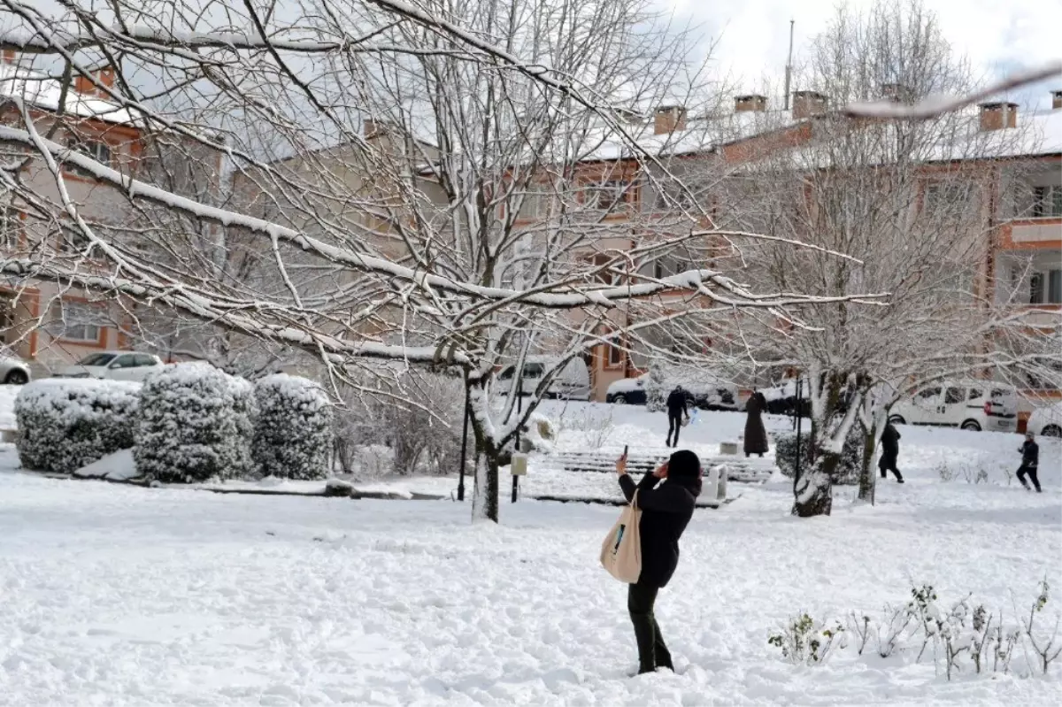 Kuzuluk İhlas Kaplıca Evlerinde kar keyfi