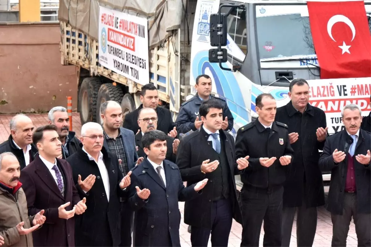 Tufanbeyli Belediyesi depremzedelerini unutmadı