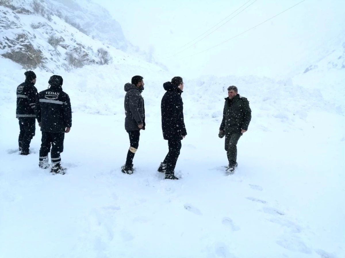 Van-Çatak kara yoluna çığ düşmesi