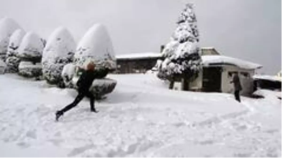 Ordu\'da kar yağışı eğlenceye dönüştü