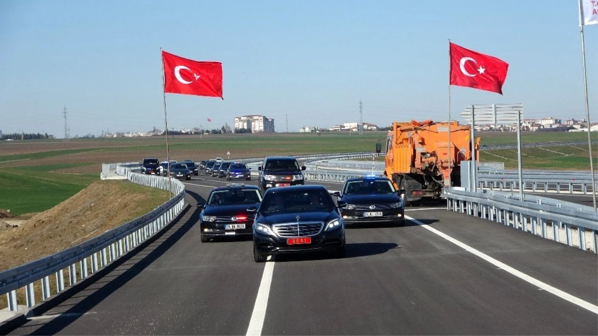 TBMM Başkanı Şentop ve Bakan Turhan Tekirdağ\'da yol açılışına katıldı