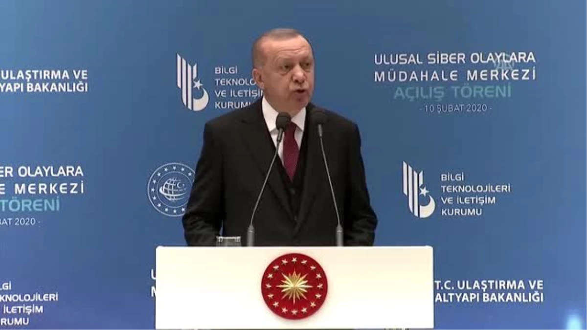 Cumhurbaşkanı Erdoğan: "Sınırlarımızın güvenliği ne kadar önemliyse elektronik sistemlerimizin ve...