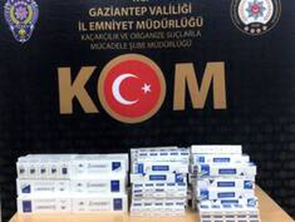 Gaziantep\'te bin 50 paket kaçak sigara ele geçirildi
