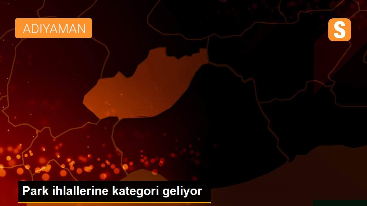 Park ihlallerine kategori geliyor