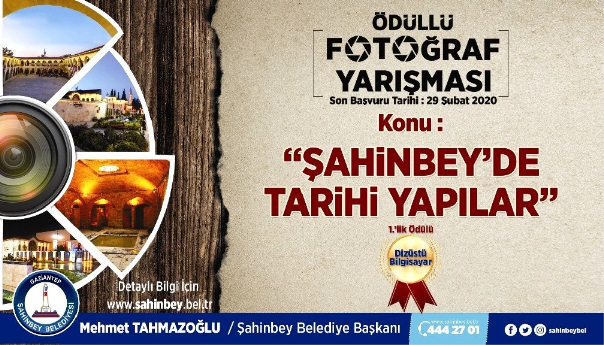 Şahinbey Belediyesinden ödüllü fotoğraf yarışması