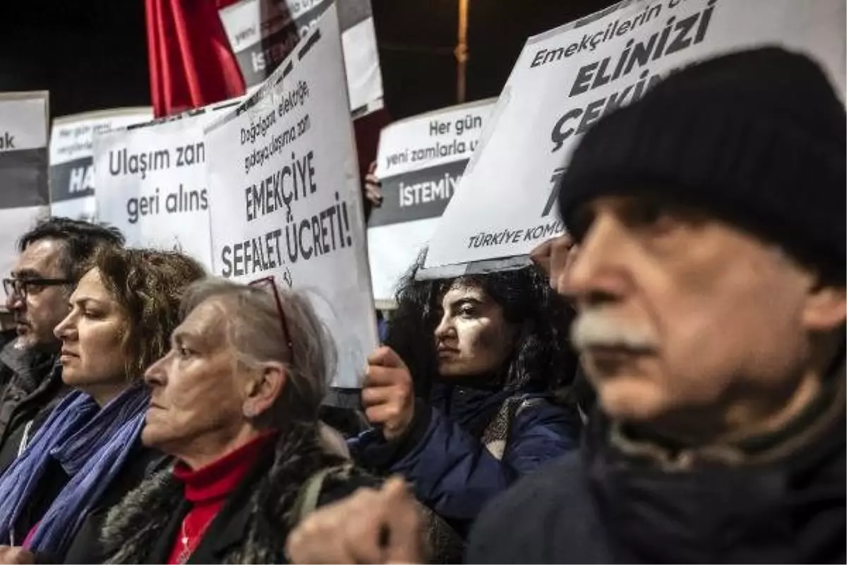 Şişli\'de ulaşım zammı protestosu