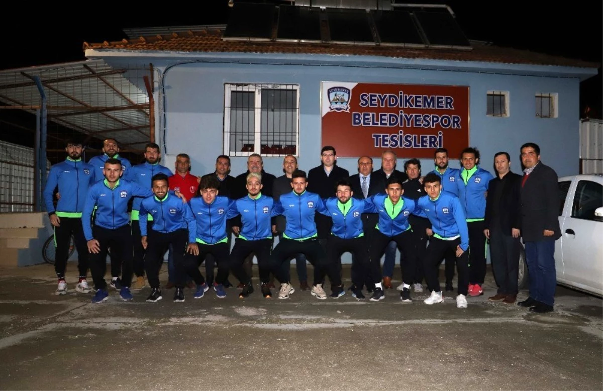 Başkan Otgöz\'den Seydikemer Belediyespor\'un yeni tesislerine ziyaret