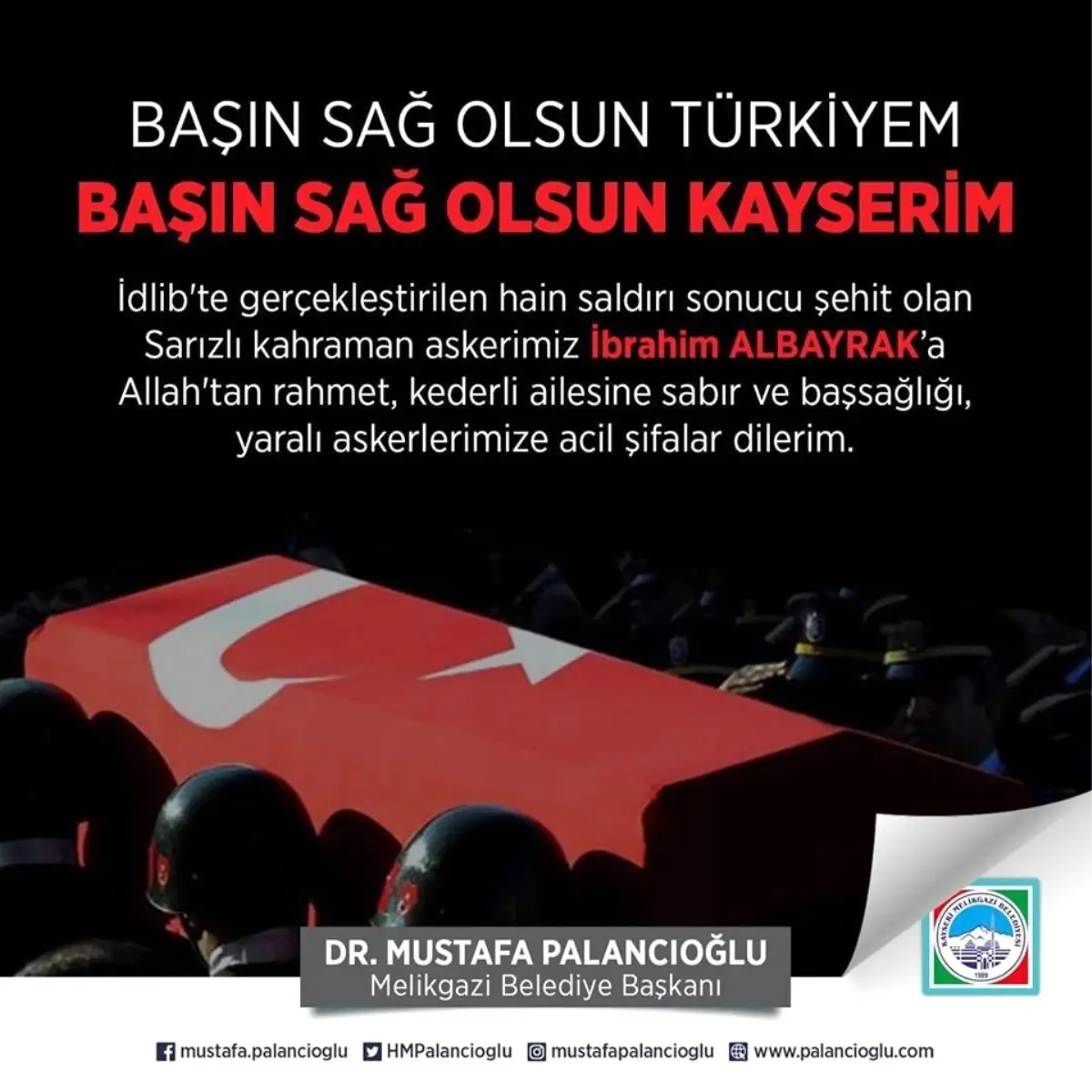 Başkan Panalcıoğlu\'ndan başsağlığı mesajı