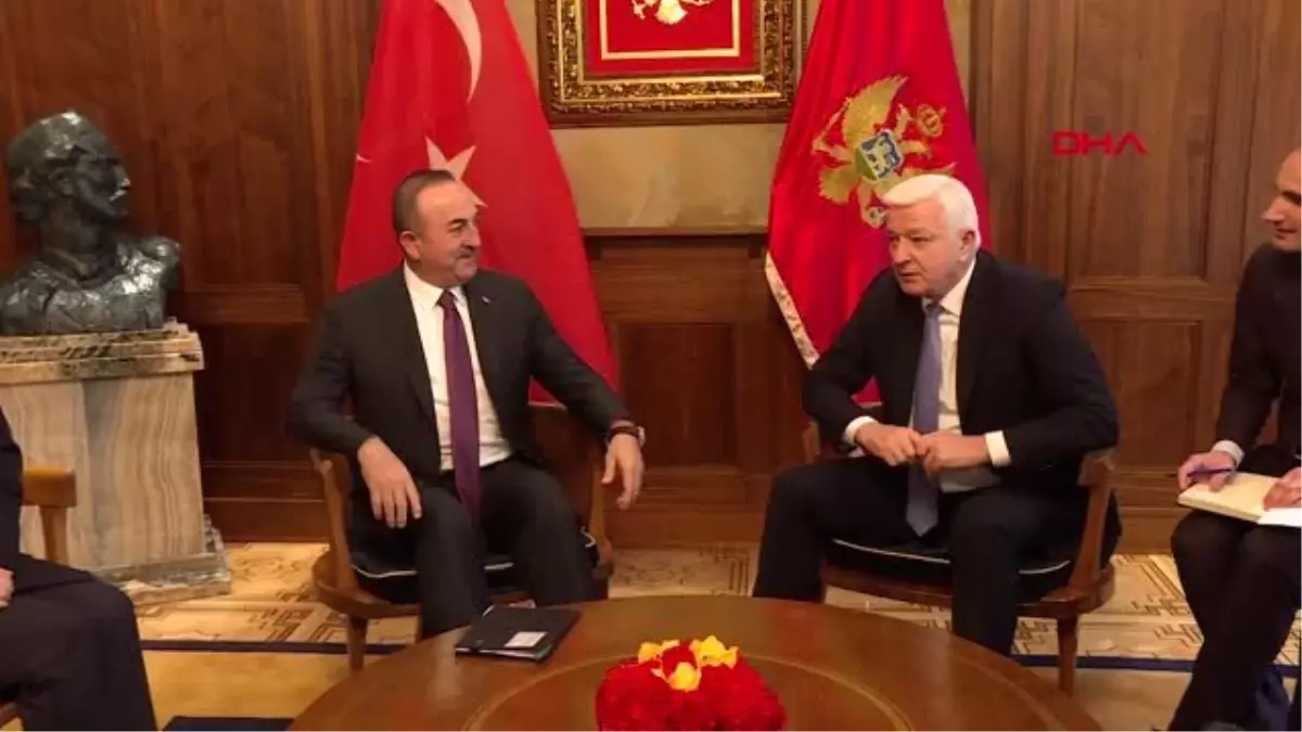 Çavuşoğlu, karadağ başbakanı markoviç ile görüştü