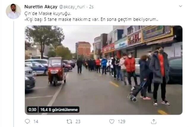 Çin'de yaşayan Türk akademisyen: Herkesin kişi başı 5 maske hakkı var