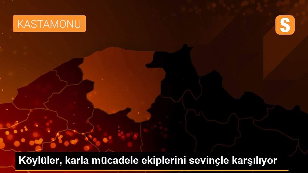 Köylüler, karla mücadele ekiplerini sevinçle karşılıyor