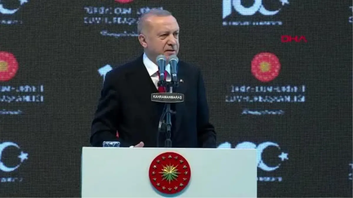 Kahramanmaraş cumhurbaşkanı erdoğan, kahramanmaraş\'ın kurtuluşunun 100. yılı kutlamaları için kente...